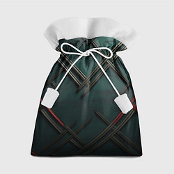 Мешок для подарков Диагональный узор в шотландском стиле, цвет: 3D-принт