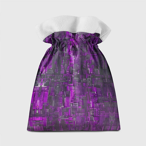 Подарочный мешок Фиолетовый металл модерн / 3D-принт – фото 2