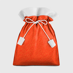 Мешок для подарков Насыщенный красно-оранжевый, цвет: 3D-принт