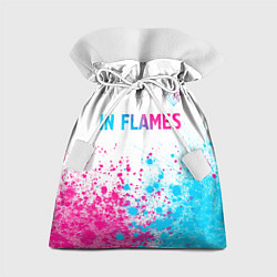 Мешок для подарков In Flames neon gradient style посередине, цвет: 3D-принт