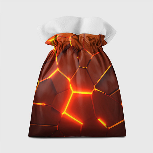 Подарочный мешок Плиты абстрактные огненные / 3D-принт – фото 2