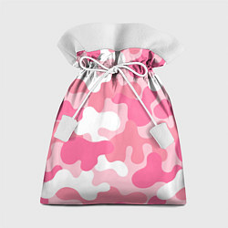Мешок для подарков Камуфляж розовый, цвет: 3D-принт