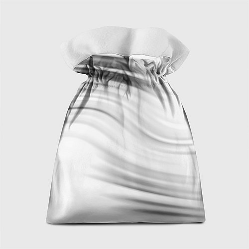 Подарочный мешок Бело-серый абстрактный узор дымчатый / 3D-принт – фото 2
