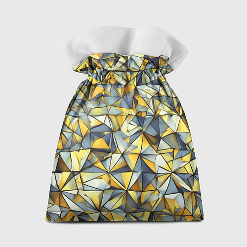 Подарочный мешок Маленькие золотые треугольники / 3D-принт – фото 2