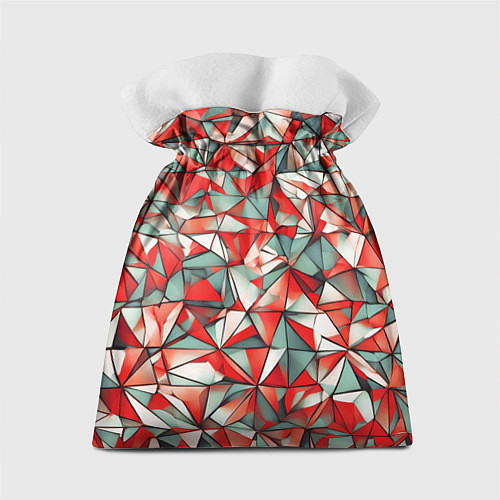 Подарочный мешок Маленькие красные треугольники / 3D-принт – фото 2