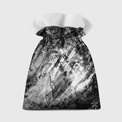 Подарочный мешок Чёрный мрамор / 3D-принт – фото 2
