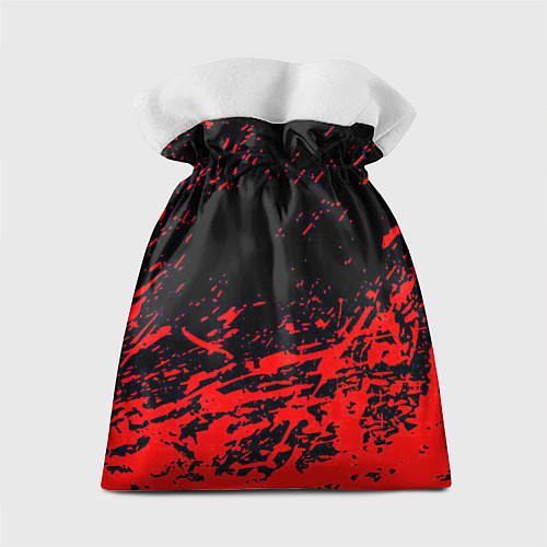 Подарочный мешок Анархия красные абстрактные краски / 3D-принт – фото 2