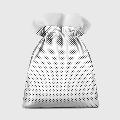 Подарочный мешок Черный горох на белом фоне / 3D-принт – фото 2