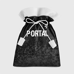 Мешок для подарков Portal glitch на темном фоне посередине, цвет: 3D-принт