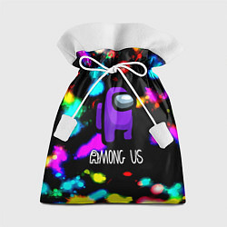 Мешок для подарков Among us blink neon, цвет: 3D-принт
