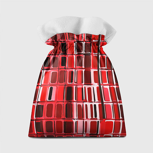 Подарочный мешок Красные прямоугольники / 3D-принт – фото 2