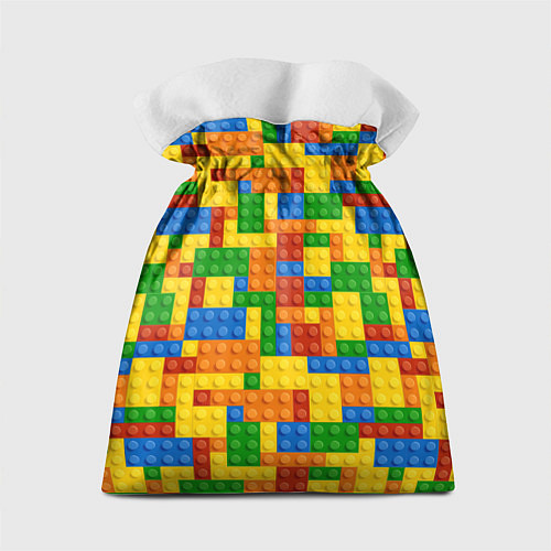 Подарочный мешок Лего - разноцветная стена / 3D-принт – фото 2