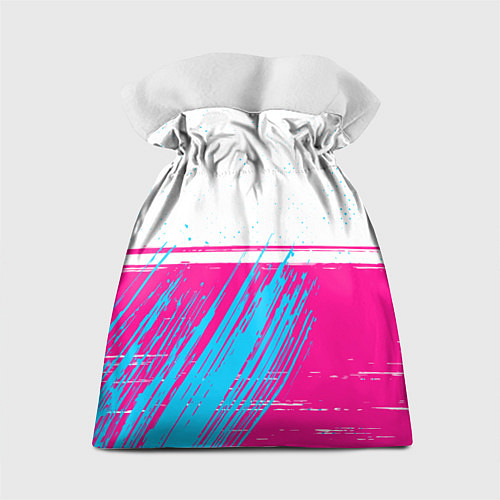 Подарочный мешок Avril Lavigne neon gradient style посередине / 3D-принт – фото 2