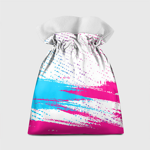 Подарочный мешок Fall Out Boy neon gradient style посередине / 3D-принт – фото 2