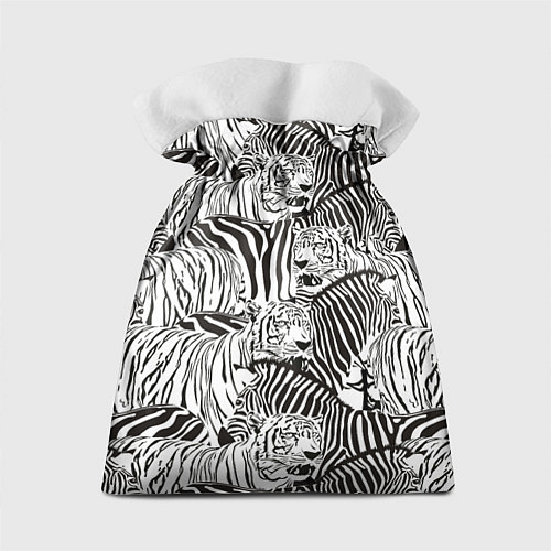 Подарочный мешок Зебры и тигры / 3D-принт – фото 2