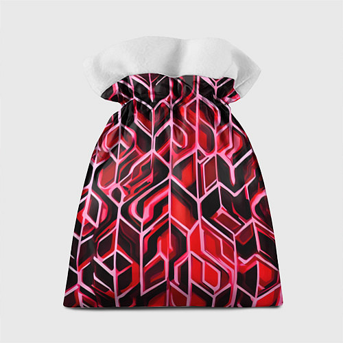 Подарочный мешок Красный узор / 3D-принт – фото 2