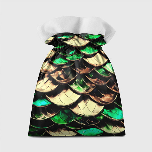 Подарочный мешок Чешуя зеленого дракона / 3D-принт – фото 2