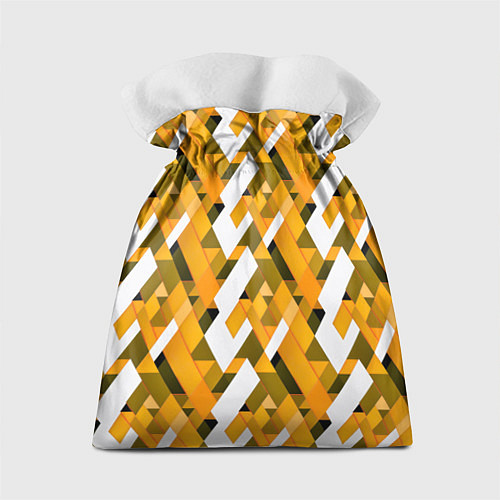 Подарочный мешок White and yellow shapes / 3D-принт – фото 2