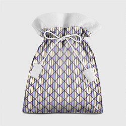 Мешок для подарков Геометрический светло-сиреневый, цвет: 3D-принт
