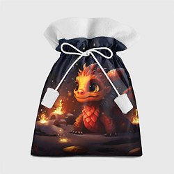 Мешок для подарков Сияющий ледяной дракон, цвет: 3D-принт