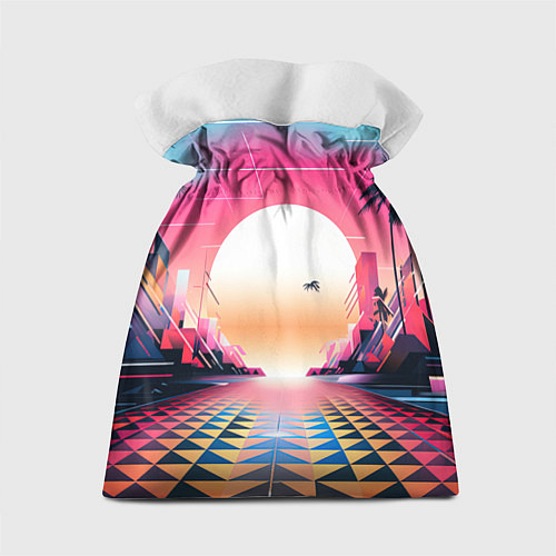 Подарочный мешок GTA 6 retro abstract logo / 3D-принт – фото 2