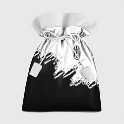 Мешок для подарков Juventus black sport texture, цвет: 3D-принт