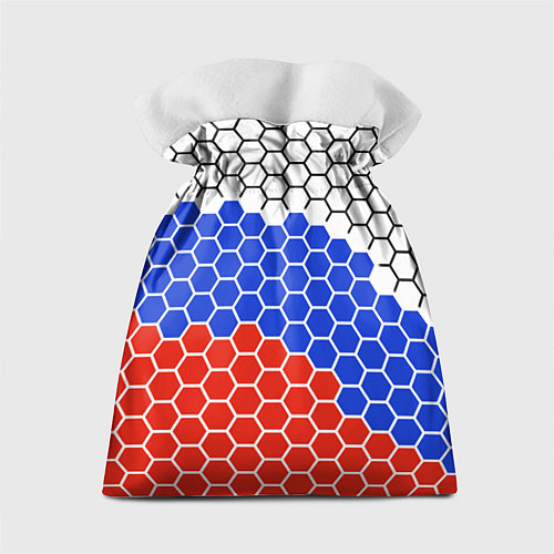 Подарочный мешок Флаг России из гексагонов / 3D-принт – фото 2