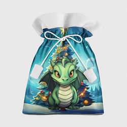 Мешок для подарков Дракон новогодний 2024, цвет: 3D-принт