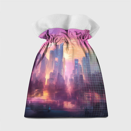 Подарочный мешок Спорткар на закате / 3D-принт – фото 2