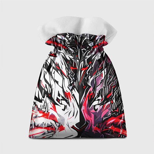Подарочный мешок Адский разлом красный / 3D-принт – фото 2