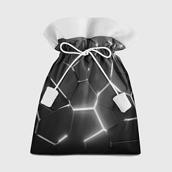 Мешок для подарков Чёрные плиты разломы броня, цвет: 3D-принт