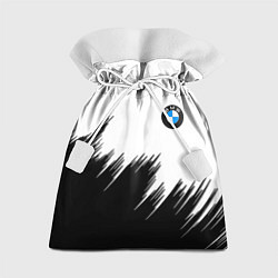 Мешок для подарков BMW чёрные штрихи текстура, цвет: 3D-принт
