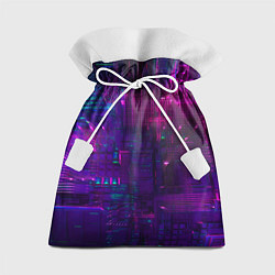Мешок для подарков Неоновые огни квадратов, цвет: 3D-принт