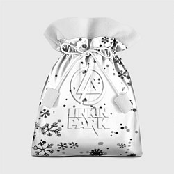Мешок для подарков Linkin park текстура зима рок, цвет: 3D-принт