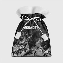 Мешок для подарков Megadeth black graphite, цвет: 3D-принт