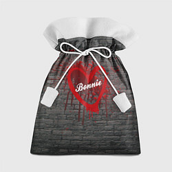 Мешок для подарков Бони и Клайд на кирпичном фоне, цвет: 3D-принт