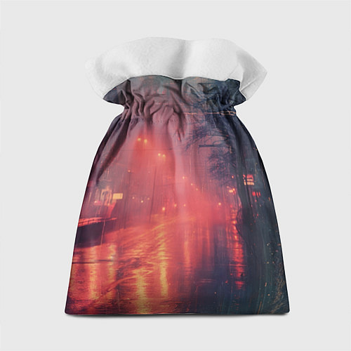 Подарочный мешок Ночные городские огни / 3D-принт – фото 2