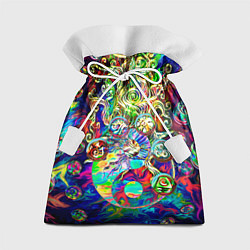 Мешок для подарков Знаковые пузырьки, цвет: 3D-принт