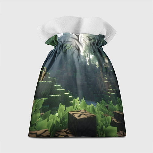Подарочный мешок Minecraft logo world / 3D-принт – фото 2