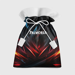 Мешок для подарков Palworld логотип абстракт темный фон, цвет: 3D-принт