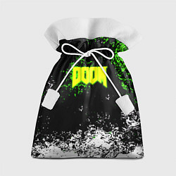 Мешок для подарков Doom токсичное лого краски, цвет: 3D-принт