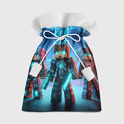 Мешок для подарков Minecraft - ai art neon, цвет: 3D-принт