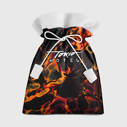Мешок для подарков Tokio Hotel red lava, цвет: 3D-принт