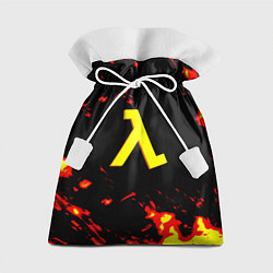 Мешок для подарков Half life огненный стиль лава, цвет: 3D-принт