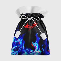 Мешок для подарков Алиса глитч огонь, цвет: 3D-принт