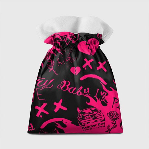 Подарочный мешок Lil peep pink steel rap / 3D-принт – фото 2
