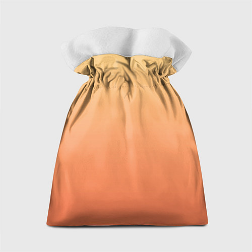 Подарочный мешок Градиент солнечный жёлто-оранжевый приглушённый / 3D-принт – фото 2