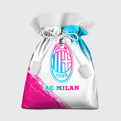 Мешок для подарков AC Milan neon gradient style, цвет: 3D-принт