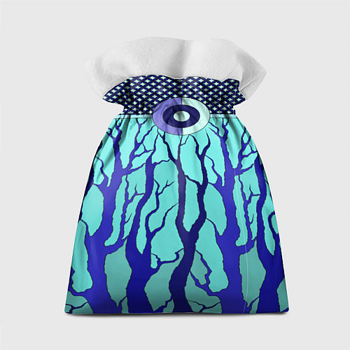 Подарочный мешок Turquoise abstraction / 3D-принт – фото 2