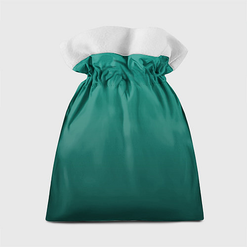 Подарочный мешок Градиент нефритовый зелёный / 3D-принт – фото 2